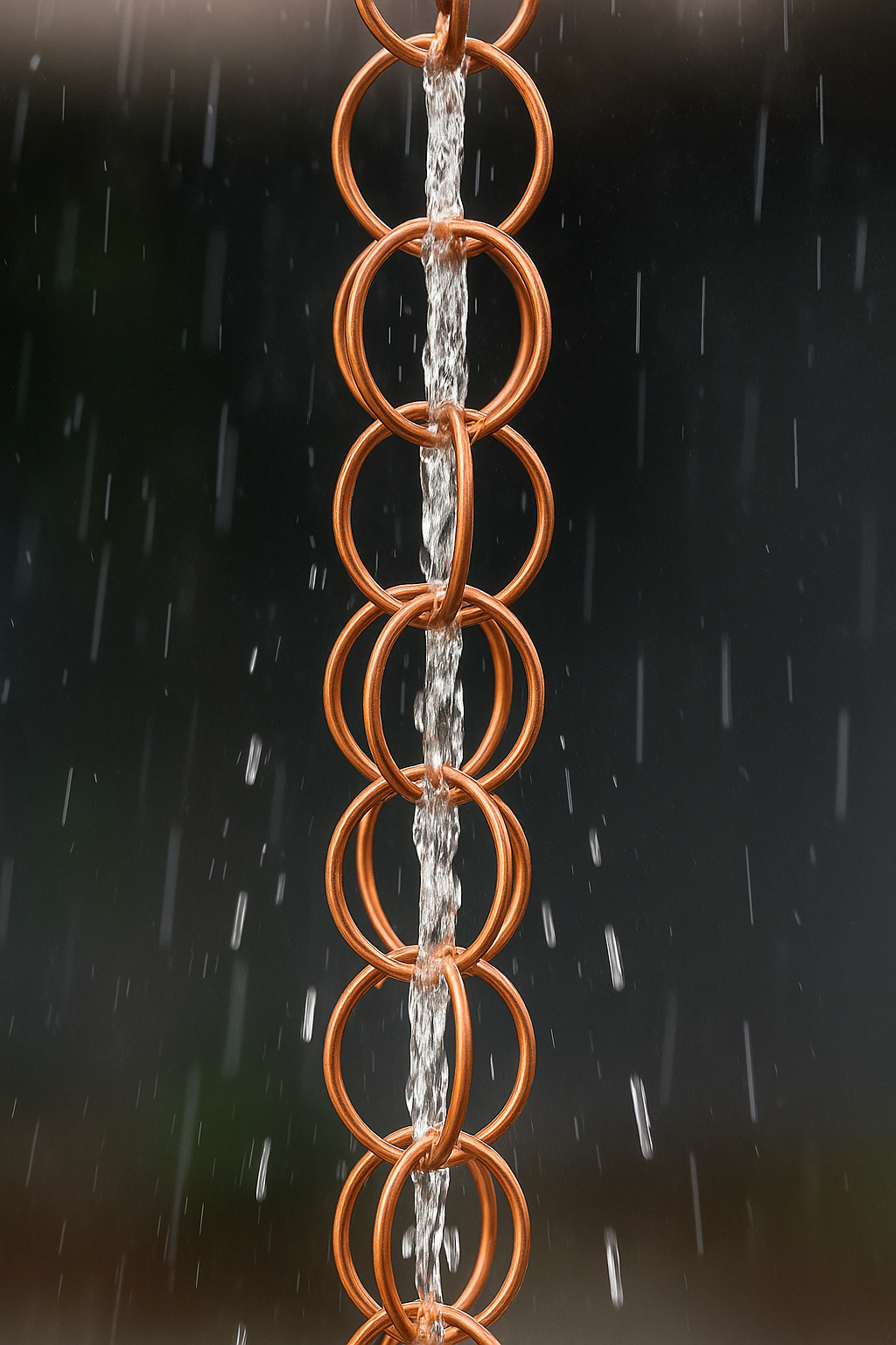 Chaîne de pluie – Design cercles modernes (1 mètre)