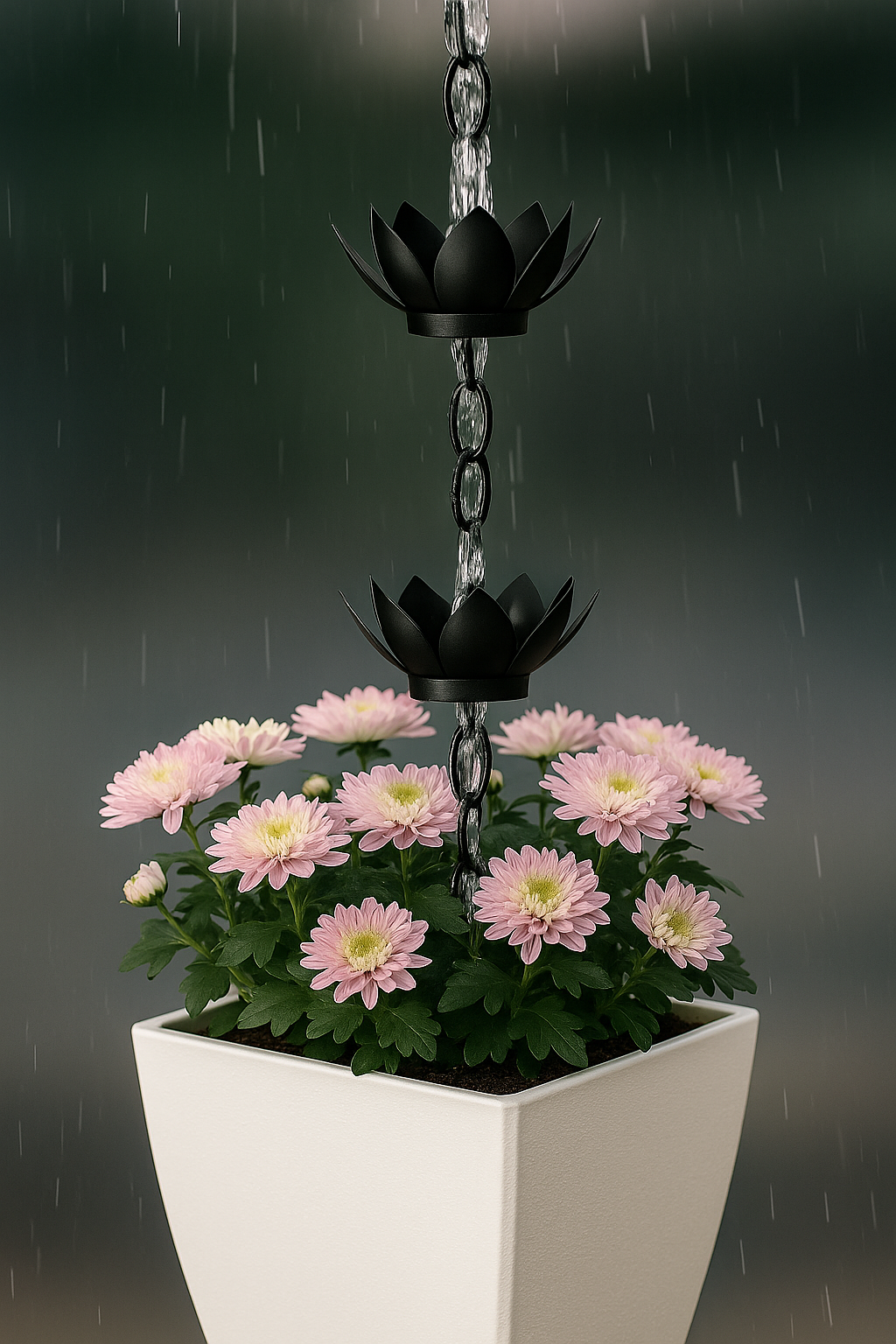 Pot décoratif – Arrosage naturel grâce à la pluie