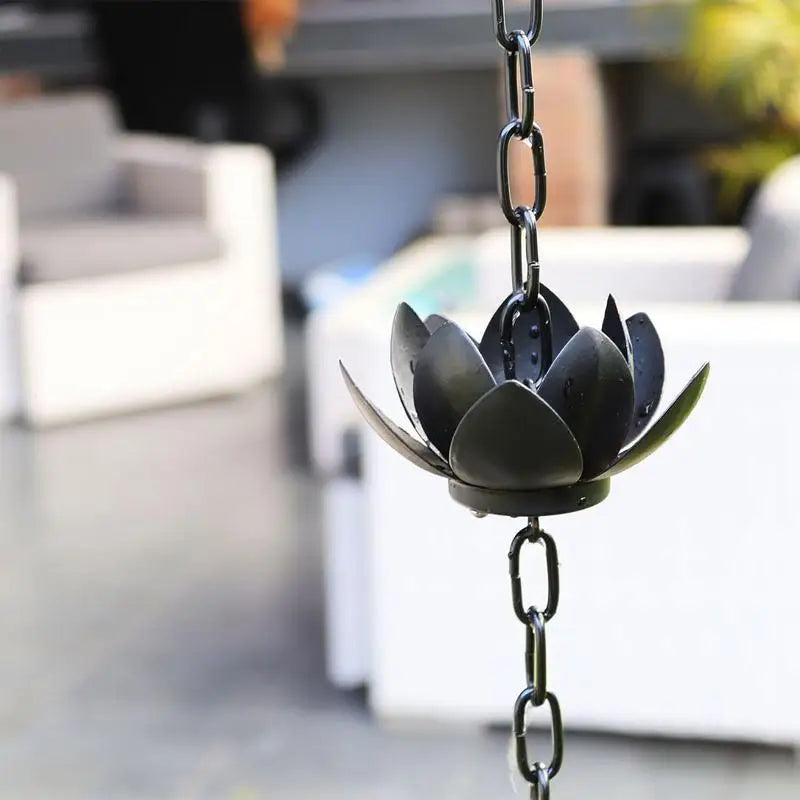 Rain Chains for Gutters Decorative Outdoor Gutter Rain Drum Functional and Decorative Replacement Gutter Rainwater Diverter