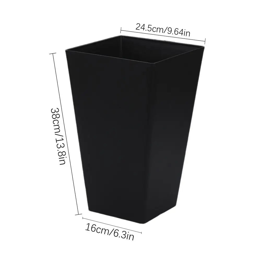 Square Flower Pot Large Resin Flower Pot Large Planter for Outdoor Plants Decorative Outdoor Plant Pot Flower Boxes for Front