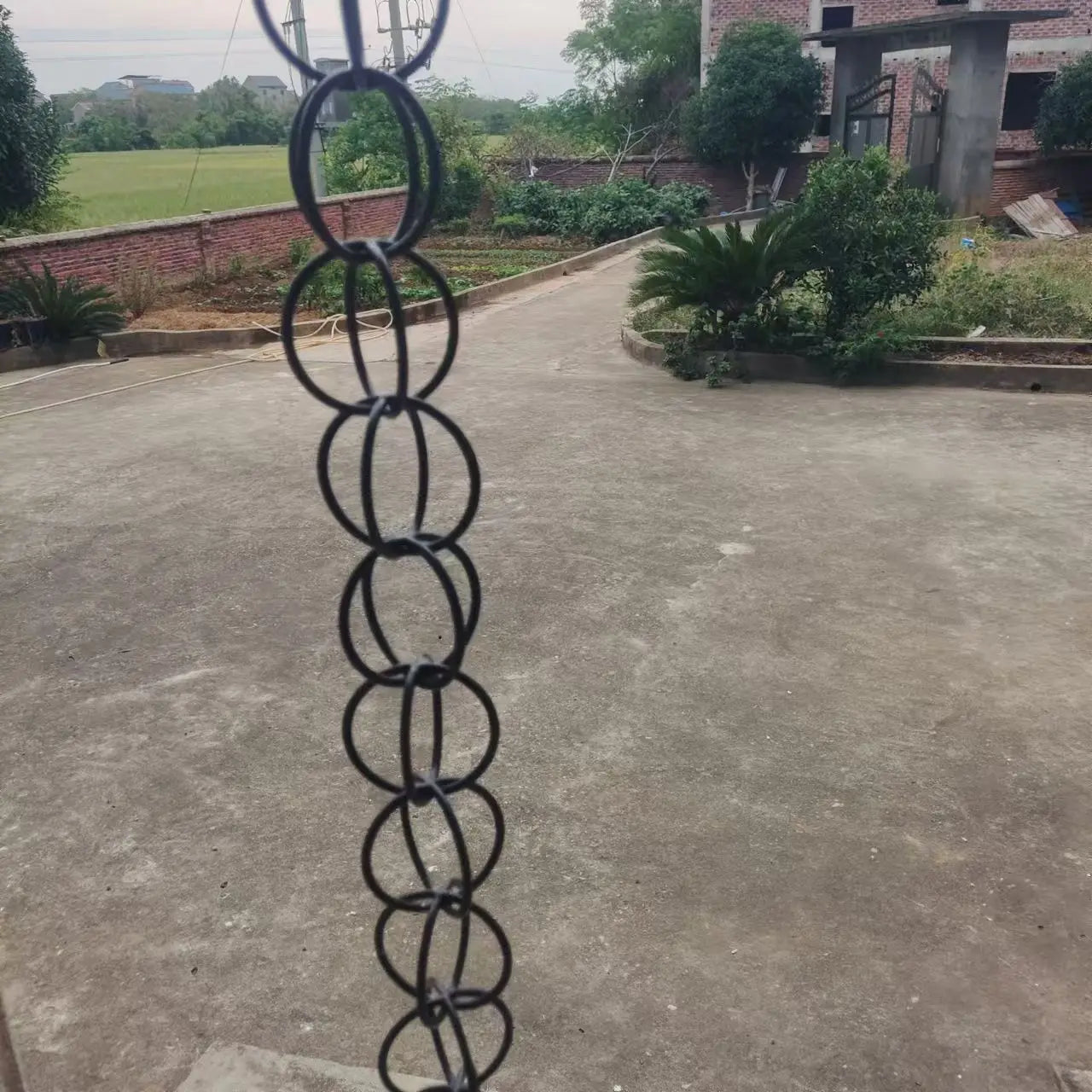 Metal Rain Chain 1M Rain Chains Decorative Hanging Rain Chain for Water Drop
