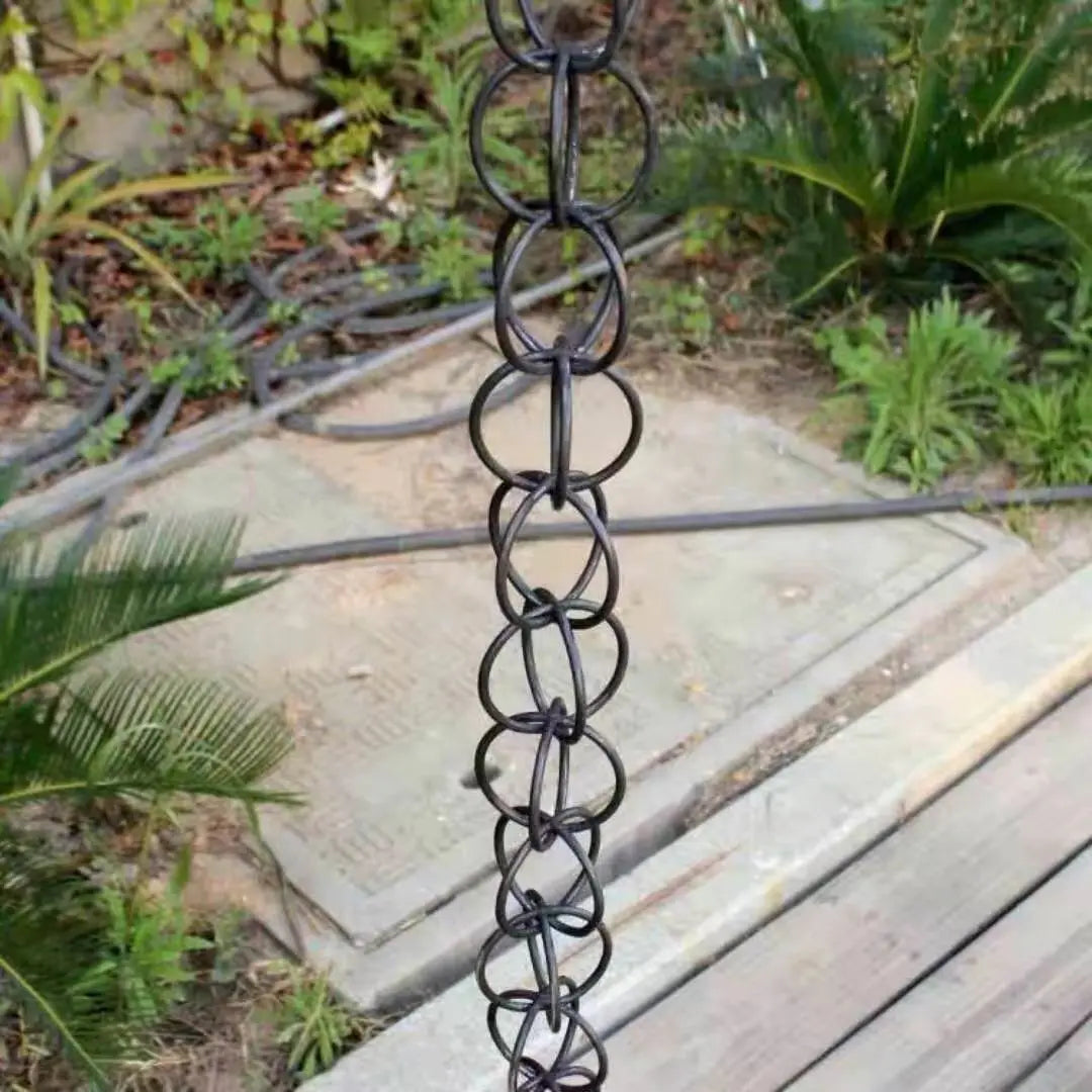 Metal Rain Chain 1M Rain Chains Decorative Hanging Rain Chain for Water Drop