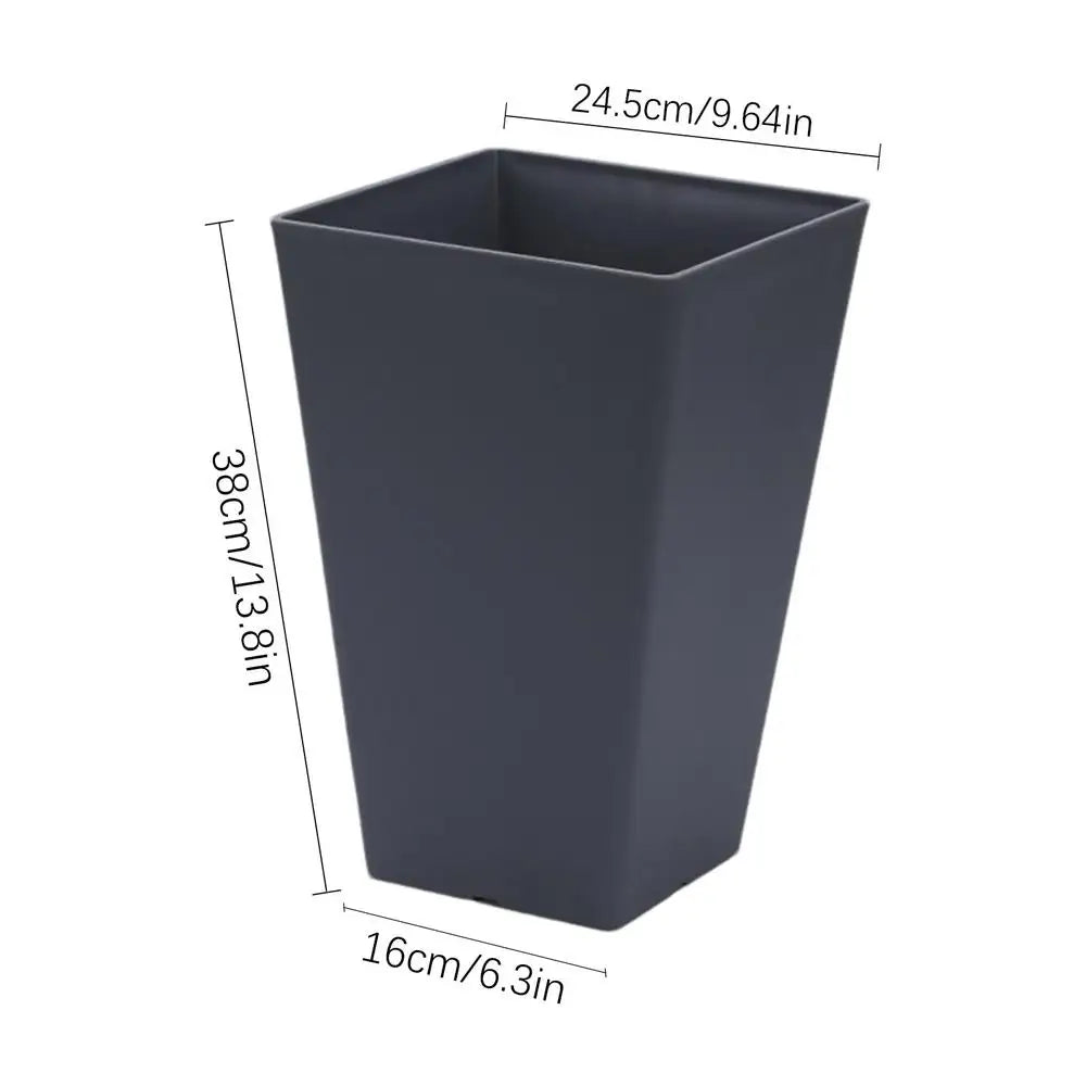 Square Flower Pot Large Resin Flower Pot Large Planter for Outdoor Plants Decorative Outdoor Plant Pot Flower Boxes for Front