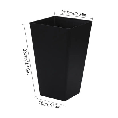 Square Flower Pot Large Resin Flower Pot Large Planter for Outdoor Plants Decorative Outdoor Plant Pot Flower Boxes for Front