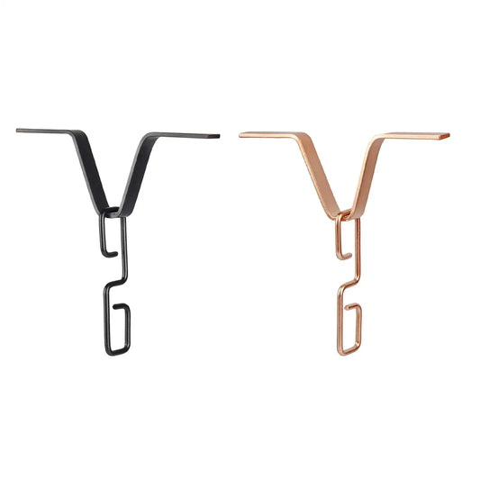 Rain Chain Gutter Adapter V Shaped Installation outside Hardware for Rain Chimes Downspout Iron Connector Rain Chain V Hook